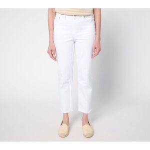 Women Control Women's Pants Sz 14 Contour Curves Slim Crop White A685069